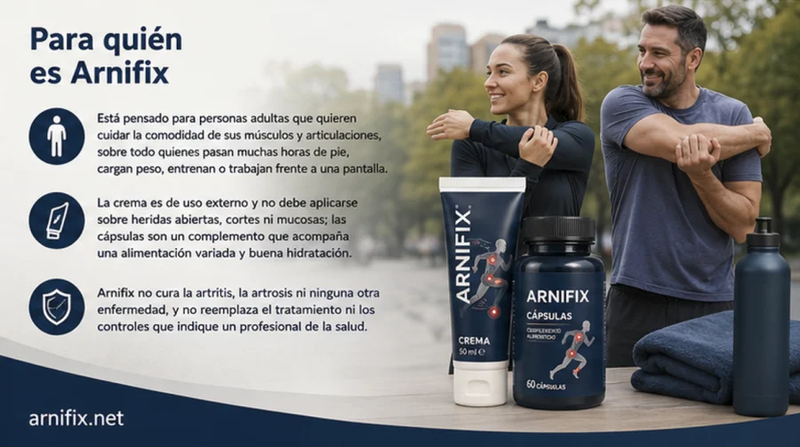 Arnifix — para quién es la línea de cuidado articular